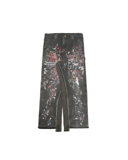 PAINTER'S HAND-BEADED DOUBLE-WIDE TROUSER